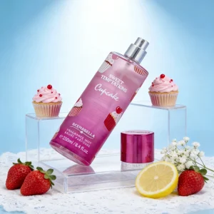 250ML Cupcake Fragrance Spritz Long-Lasting Sweet Bakery Scented Body Fragrance Mist Daily Glow & Freshness for All Skin Types