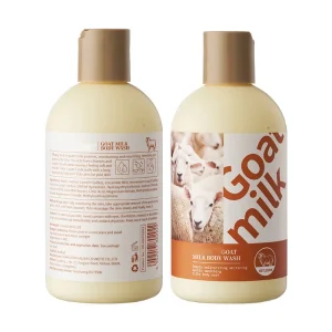 250ml Goat Milk Body Lotion Shower Gel Nicotinamide Hydrating Moisturizing Body Wash Long Lasting Fragrance