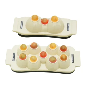 3 9 Sphere Jade Heat Therapy Set Far Infrared Body Pain Relief Massager 35 65 Temperature Control 7 Level Settings