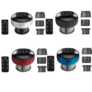 3 Heads 12 Level Rechargeable Electric Cupping Therapy Device Hijama Intelligent Electric Cupping Vacuum Smart Cupping Device