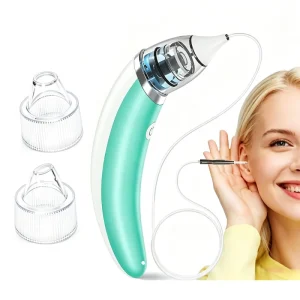 3 in 1 Multifunctional Electric Nasal Aspirator Nose Cleaner Earwax Removal Blackhead Remover in One Machine