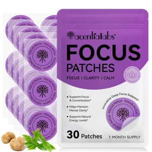 30 Pcs Body Focus Transdermal Patches Natural Vegan Waterproof Super Focus Health Patches with Vitamin B