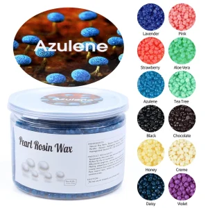 300g Paraffin Free Chamomile Flavour Depilatory Pearl Hard Wax Beans Brazilian Granules for Face & Bikini Hair Removal Waxing