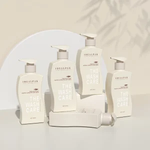 300ml PE Plastic Pump Bottle Wave Shape for Body Wash and Lotion 10oz Empty Soft Touch Plastic Bottle Support PCR