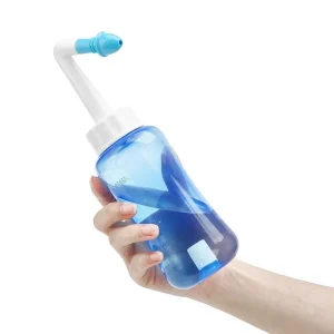 300ml Portable Nose Cleaner Bottle Manual Nasal Wash Neti Pot for Kids Adults Professional Sinus Rinse System for Home