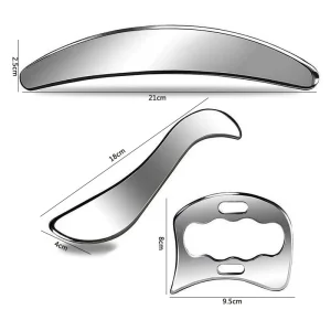 304 Stainless Steel Fascia Scraper Tool Fascial Massage Knife for Muscle Relaxation Myofascial Release Body Scraping