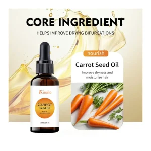 30ML Carrot Seed Oil 100% Pure Organic Cold Pressed Carrot Seed Essential Oil Carrier Oil for Skin Lightening