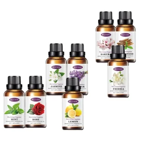 30ml 100% Pure Fresh Floral Relaxing Essential Oil for Aromatherapy Home Diffusers