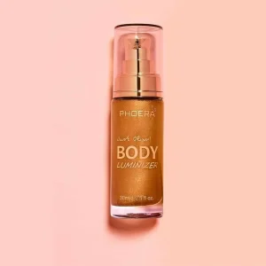 30ml Body Luminizer Shimmer Body Oil Liquid Illuminator Waterproof Moisturizing Glow for Face & Body
