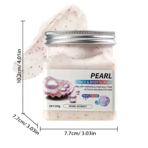 350g Organic Fruity Body Scrub Whitening Body Exfoliating Pearl Sugar Cream Vegan Body Scrub for Cleansing