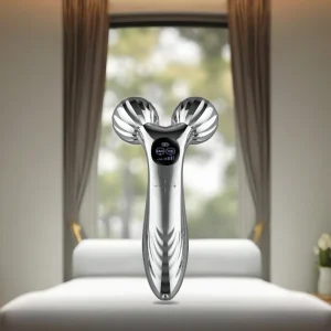 3D Roller Professional Anti Aging Microcurrent Facial Device ABS Face Roller Massager Home Skin Care Lift Function Neck