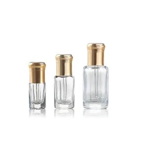 3ml 6ml 12ml Arabian Oud Attar Mini Perfume Essential Oil Glass Bottle with Glass Stick Lid