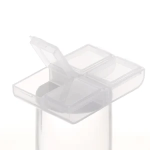 4 Grids Rhinestone Decorative Accessories Organizer Container Case Nail Art Packaging Nail Storage Box