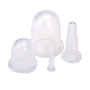 4 Sizes Face Body Legs Vacuum Massage Cupping Cup Kit Home Therapy Silicone Cupping Set