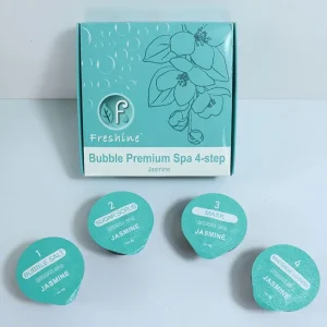 4 Steps Luxury Bubble Foot Spa Pedicure Kit with Exfoliating Scrub Body Deep Cleansing Mask Hydration Cream Skin Care Products