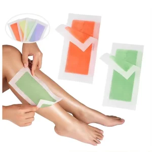 4.5*9 cm Cold Wax Strips Natural Facial Hair Removal Gentle for Face Eyebrow Upper Lip Chin Hypoallergenic All Skin