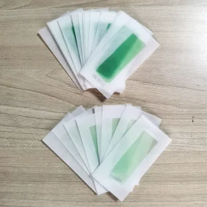 4.5x9cm Private Label Cold Wax Strips Ready to Use Body Face Paper Depilatory for Hair Removal for All Skin Types