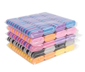 40pcs Pack Double Color Mini Nail Sponge File Buffer Block Buffing Sanding File Pedicure Manicure Tool Supplies Accessories