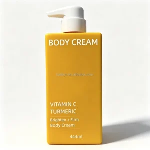 444ml 5.5 Vitamin C Turmeric Body Cream Brightening Lotion for Dark Spots Uneven Skin Tone Firming Moisturizer Glowing Skin