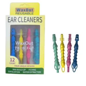 4PCS Reusable Silicone Ear Wax Cleaners Multi Design Spiral Ear Picks for Earwax Removal Tools Bulk