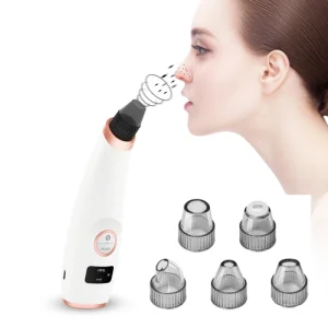 5 Heads Electric Silicone Acne Blackhead Removal Tool Nose Pore Cleaner Vacuum