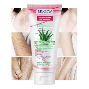 5 Mins Efficiency Natural Aloe Vera Full Body Painless Depilatory Private Label Men Women Permanent Organic Hair Removal Cream