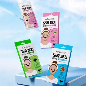 5 Strips Custom logo Bamboo Charcoal Aloe Vera Watermelon Blackhead Remover Nose Mask Deep Cleansing Nose Patch Strips
