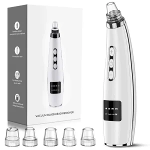 5 in 1 Blackhead Remover Vacuum Electric Suction Facial Comedo Remover Pore Deep Cleaning Beauty Tool for Body Use