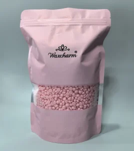 500G (1.1 LBS) Pink Hard Wax Beans for Hair Removal Painless Rosin Free Depilatory Hard Wax Beads Salon Use