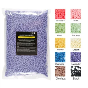 500G Wax Beans Brazilian Hair Removal No Allergic Depilatory Wax Hair Removal Hard Wax Bean for Beauty Salon