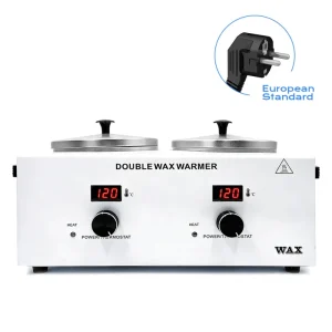 500ML Dual Pot Wax Warmer Digital Display Hair Removal Machine for Salon SPA Beauty Care Professional Commercial Use