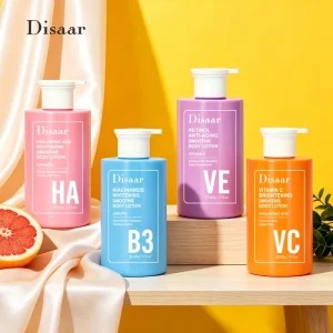 500ml Body Skin Whitening Lotion Cream Vitamin C Niacinamide Retinol Hyaluronic Skin Brightening Moisturizing Body Lotion