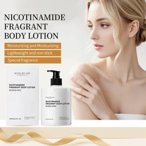 500ml Niacinamide Body Lotion for Smooth Skin Exfoliating Moisturizing Body Milk Deep Hydrating for Dry Skin