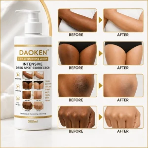500ml Skin Brightening Moisturizing Body Lotion with Glutathione Fade Dark Spots Lighten Dark Knees & Elbows Daily Use