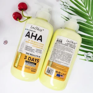 500ml Skincare Fruit Acid Body Lotion Moisturizing Lightening Whitening AHA Body Lotion