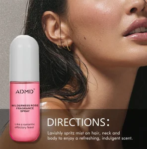 50ml Trending Capsule Design Fragrance Spray Alcohol Free Long Lasting Vanilla Coconut Wilderness Rose Body Mist