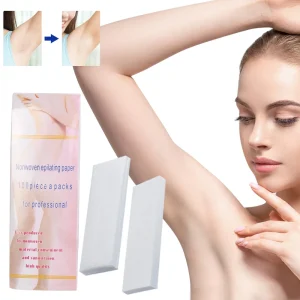 50pcs Disposable Nonwoven Fabric Rayon Strips 3×9 Inch Waxing Strips for Hair Removal