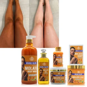 5D Gluta Molato Booster Whitening Oil Whightening Soap Molato Shower Gel Skin Removal Bath Liquid Cleansing Scrub Skin Care Set