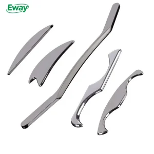 5pcs Set Stainless Steel Therapy Massage Tools for Body Tissue Fascia Recovery Muscle Massager Guasha Scraping