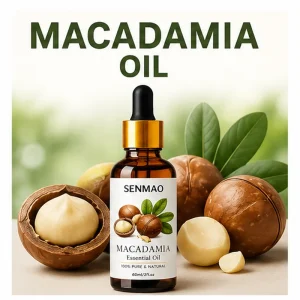 60ml Pure Natural Cold Pressed Macadamia Nut Carrier Oil Nourishing Moisturizing Suitable for Skincare Haircare and Massage