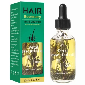 60ml Rosemary Hair Care Essential Oil for Women Anti Frizz Softens Dry Hair Moisturizing Essential Oil for Body Massage