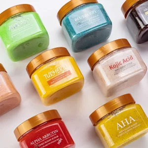 610g Shea Sugar Body Scrub Fruity Deep Cleansing Smooth Bath Exfoliating Evens Skin Tone Polish Soften Nourish Moisturizing