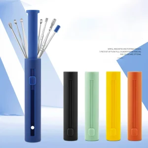 6pcs Silver Ear Cleaning Tool Earpick Set Ear Pick Earwax Removal Kit