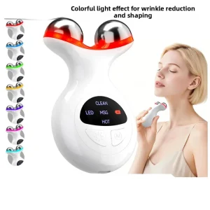 7 Colors LED Light Therapy Face Neck Massager EMS Microcurrent Lifting Device for Aesthetic Skin Care CE RoHS