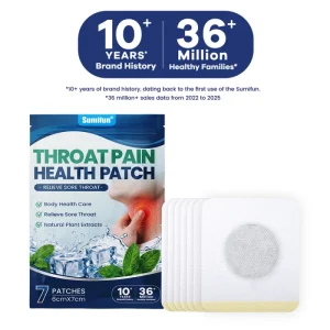 7 pieces sumifun new Body Health Care Relieve Sore Throat patch
