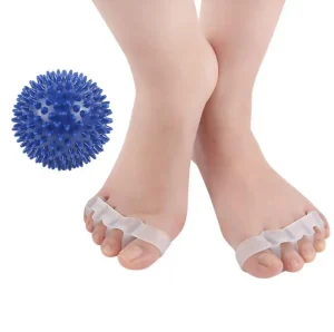 7cm or 9cm Yoga Fascia PVC Hand Trigger Point Therapy Spiky Massage Ball & Gel Hallux Valgus Correction Toe Separator Kit