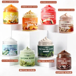 8 Styles Mixed Fragrance Body Scrub Sets Natural Plant Granule Gentle Exfoliating Deep Cleansing Hydrating Nourishing