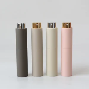 8ml 10ml Soft Touch Refillable Cosmetics Sample Packaging 20ml 30ml Twist up Spray Bottle Mini Travel Perfume Atomizer