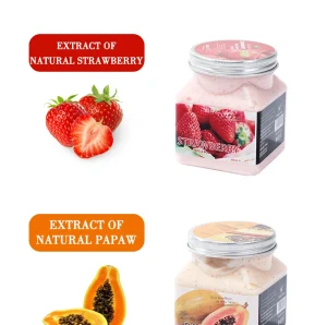 A Variety of Natural Fruit Scrubs