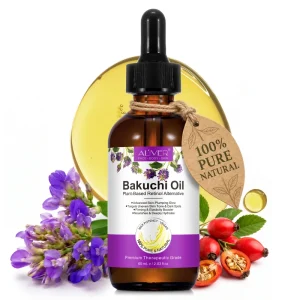 ALIVER High Potency Retinol Alternative Natural Vegan Cold Pressed Bakuchi Oil for Wrinkle Reduction Skin Firming Hydrating